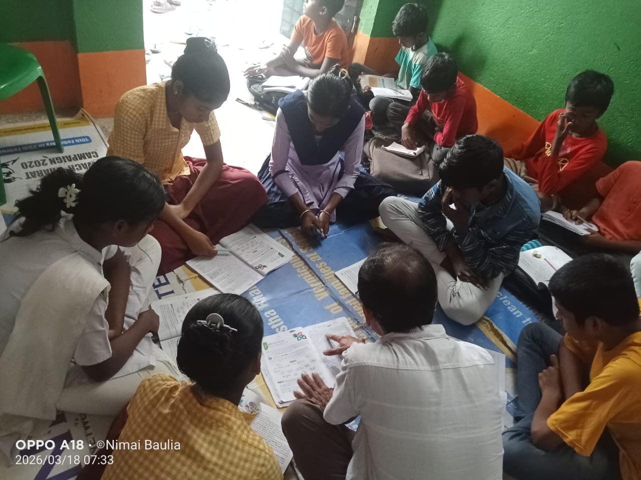 Students studying together
